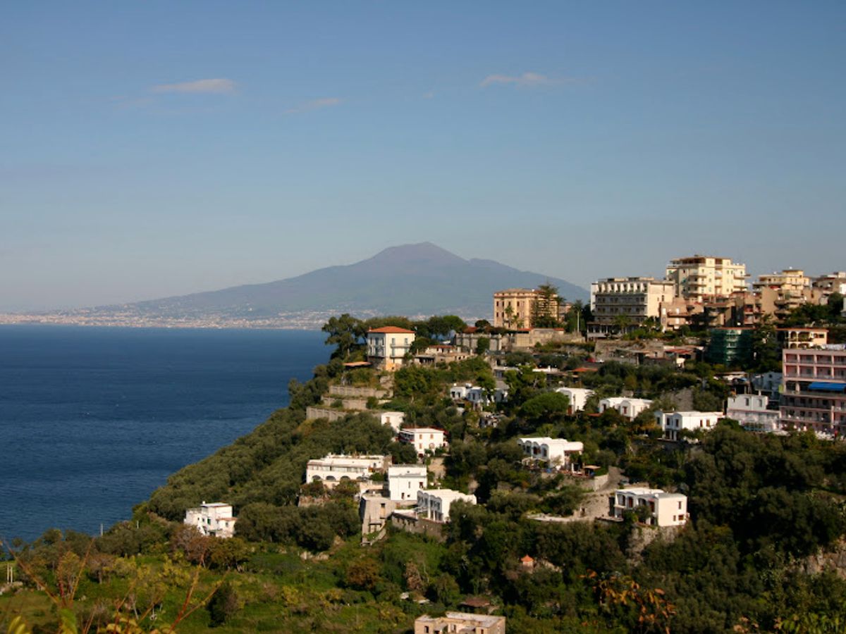 scenic view of Naples and Sorrento coastline