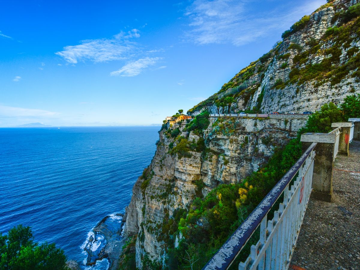 scenic view of Amalfi Coast Italy